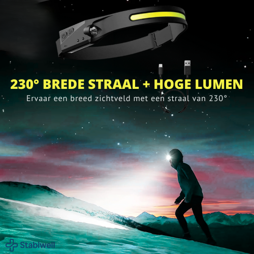 VizoBeam 230° Led Hoofdlamp - Geschikt voor elke klus of avontuur!