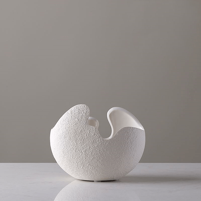 Moderne Keramikvase Weiß für Blumenarrangements – Elegantes Design aus hochwertiger Keramik, Ideal für stilvolle Innendekoration