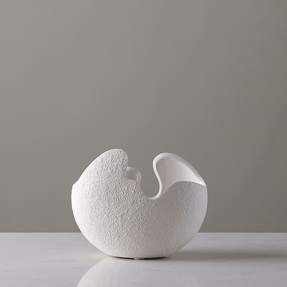 Moderne Keramikvase Weiß für Blumenarrangements – Elegantes Design aus hochwertiger Keramik, Ideal für stilvolle Innendekoration