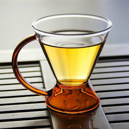 Elegante Teekanne aus Borosilikatglas mit ergonomischem Griff und Sieb – Ideal für losen Tee und heiße Getränke, 1 Liter