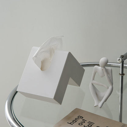 Moderne Tissuebox aus hochwertigem Holz mit Abstraktem Design – Stilvolle Heimdekoration für Wohnzimmer, Schlafzimmer und Büro