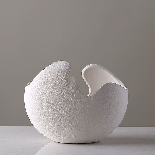 Moderne Keramikvase Weiß für Blumenarrangements – Elegantes Design aus hochwertiger Keramik, Ideal für stilvolle Innendekoration