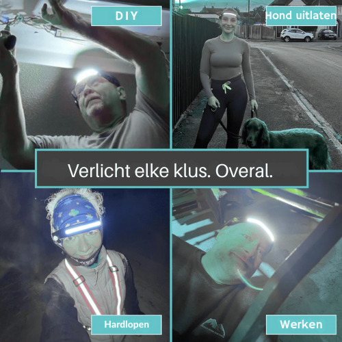 VizoBeam 230° Led Hoofdlamp - Geschikt voor elke klus of avontuur!