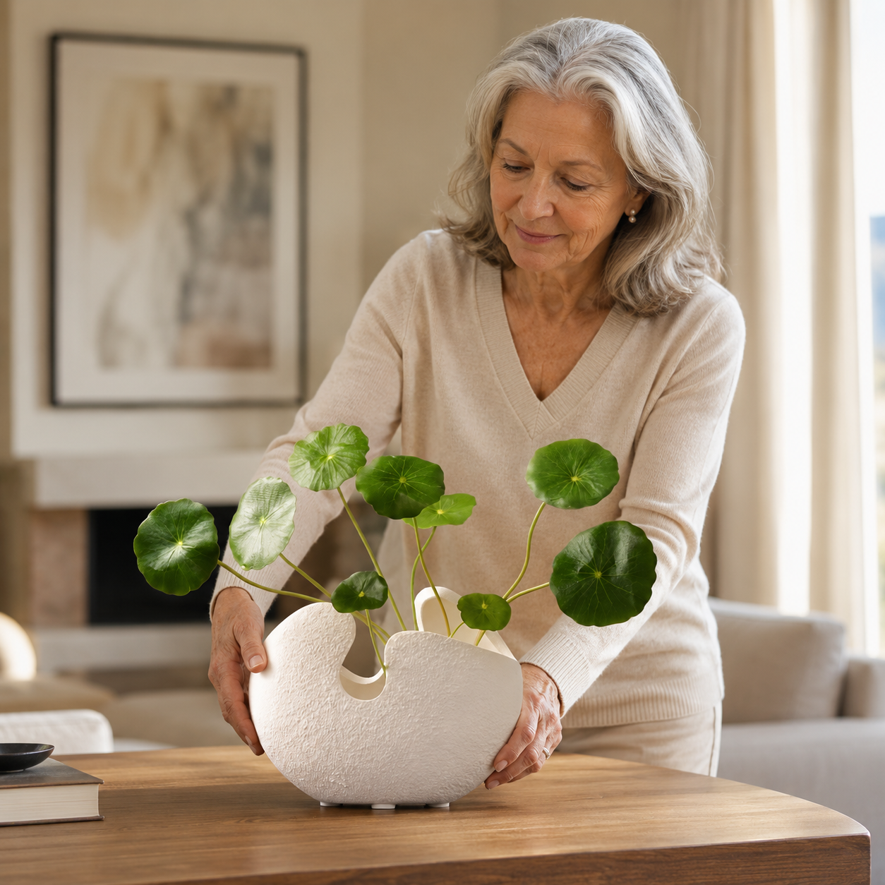 Moderne Keramikvase Weiß für Blumenarrangements – Elegantes Design aus hochwertiger Keramik, Ideal für stilvolle Innendekoration