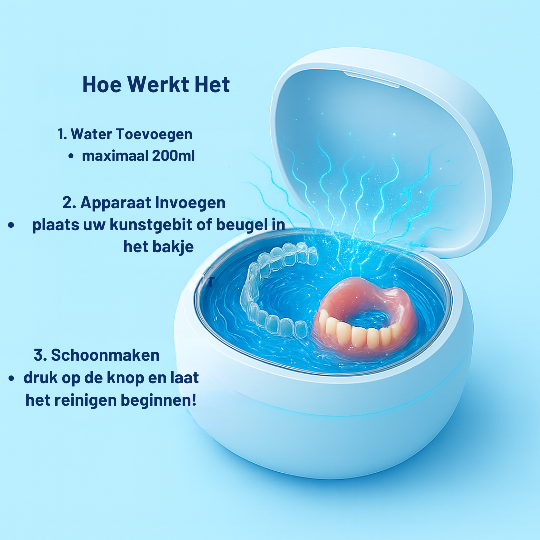 Dentix - Desinfection Box | Door tandartsen goedgekeurde ultrasone en UVC-reiniger