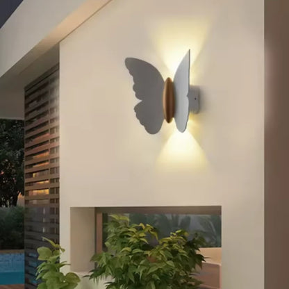 LED Wandlampe Wetterfest 2er-Set aus Verbundmaterial | Geeignet für Innen und Außen | Energieeffizient und Regenfest