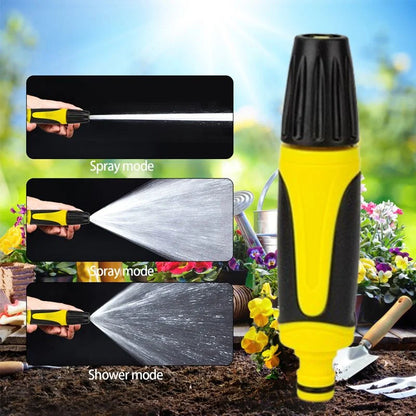 Gartenschlauch-Düse Verstellbar Sprühstrahl und Nebel | Rostfrei mit 360-Grad-Drehung | Rutschfester Griff für US-Schläuche
