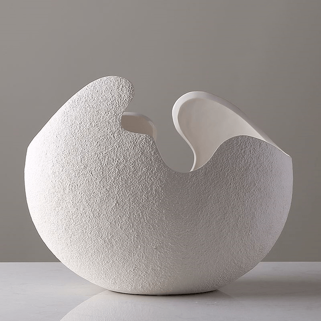 Moderne Keramikvase Weiß für Blumenarrangements – Elegantes Design aus hochwertiger Keramik, Ideal für stilvolle Innendekoration